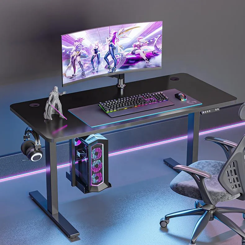 Electric Office Strong Desks Ergonomic Standing Frame Computer Gaming Home Motorized Workstation Adjustable Height Table