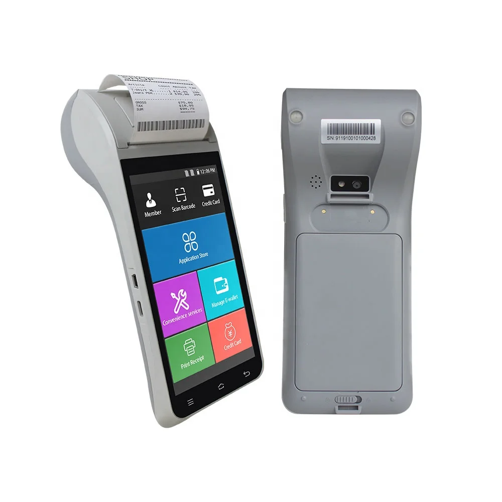 Cost-effective Wireless 4G Android POS Printer with NFC Reader and Biometric fingerprint