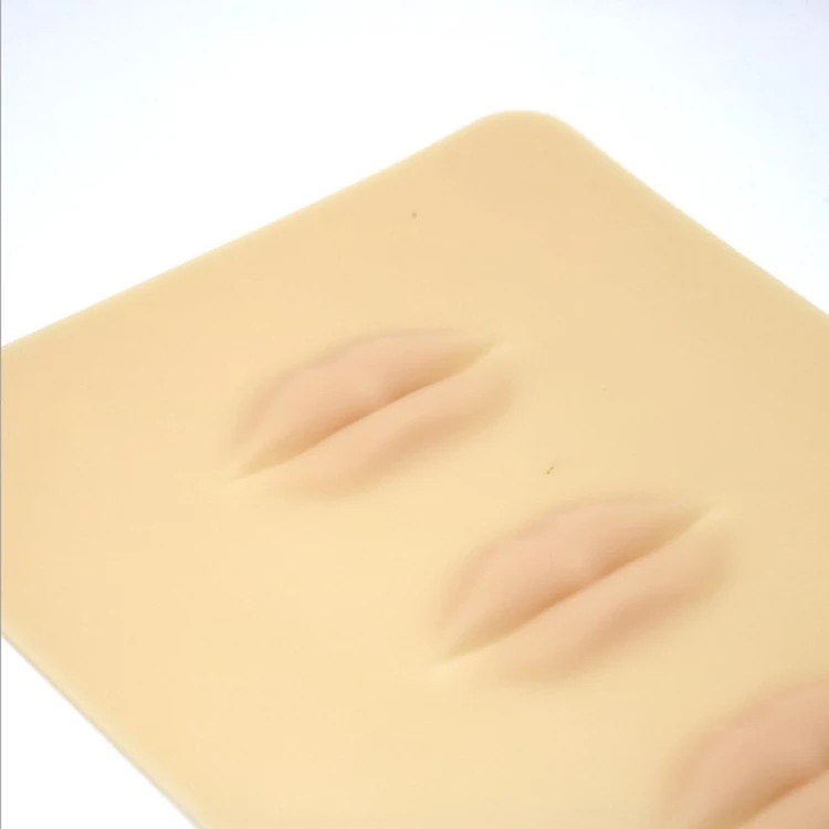 
High Quality Eyebrow Lip Latex Tattoo Ink 3D Microblading Silicone Pmu Permanent Thick Blank Inkless Lips Practice Skin 