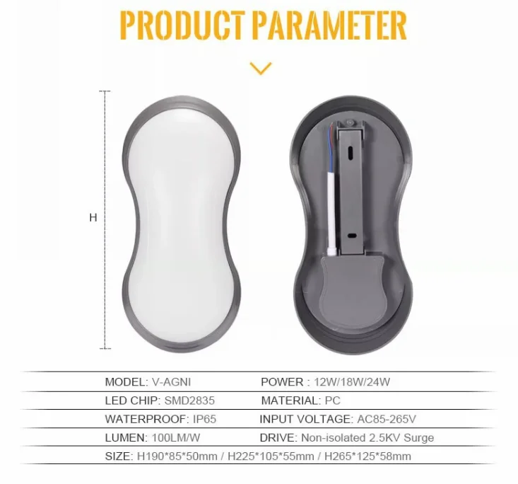 Custom factory price 18 24 watt white warm outside Building Wall waterproof 6w wall light led wall lamp outdoor