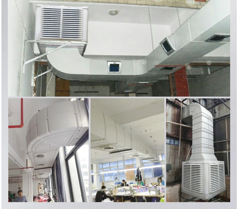 Wall Mounted Air Cooler water fan window type air conditioner with tube  9000btu