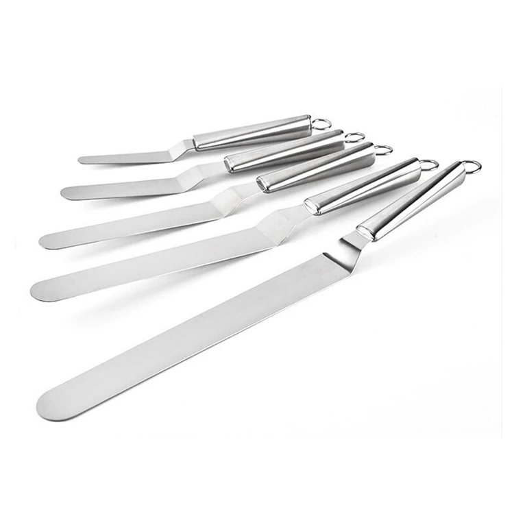 3 шт./упаковка, шпатель для украшения тортов, из нержавеющей стали