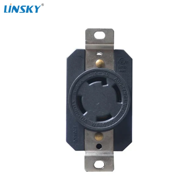 shanghai Linsky NEMA 30A 150V/250V Locking Receptacle Industrial Plug Socket L14-30R