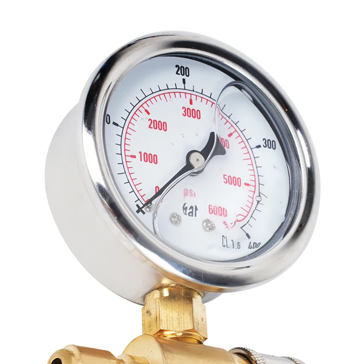 5000psi Pressure Washer Pressure Gauge Kit 3/8 Inch Quick Connect