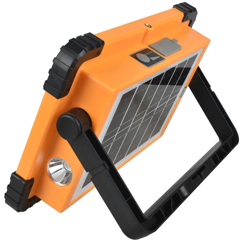 Strong Magnetic Attraction Hook LED Flashing Multiple LED Beads Solar Charging USB Quick Charge Camping Tent Solar Flood Lamp