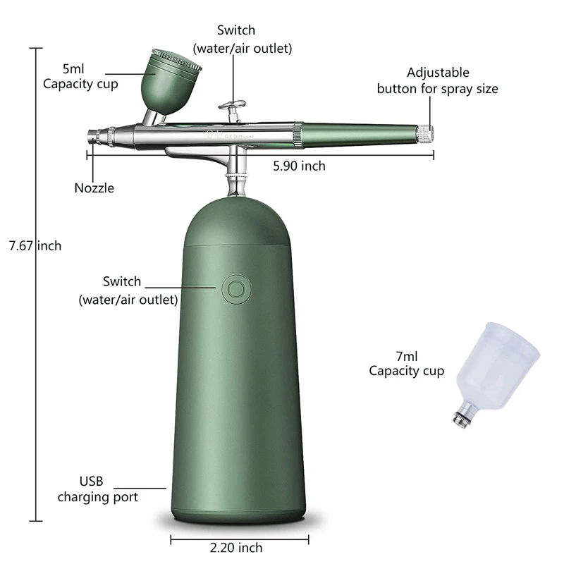 Kit  Machine Compressor Airbrush Makeup