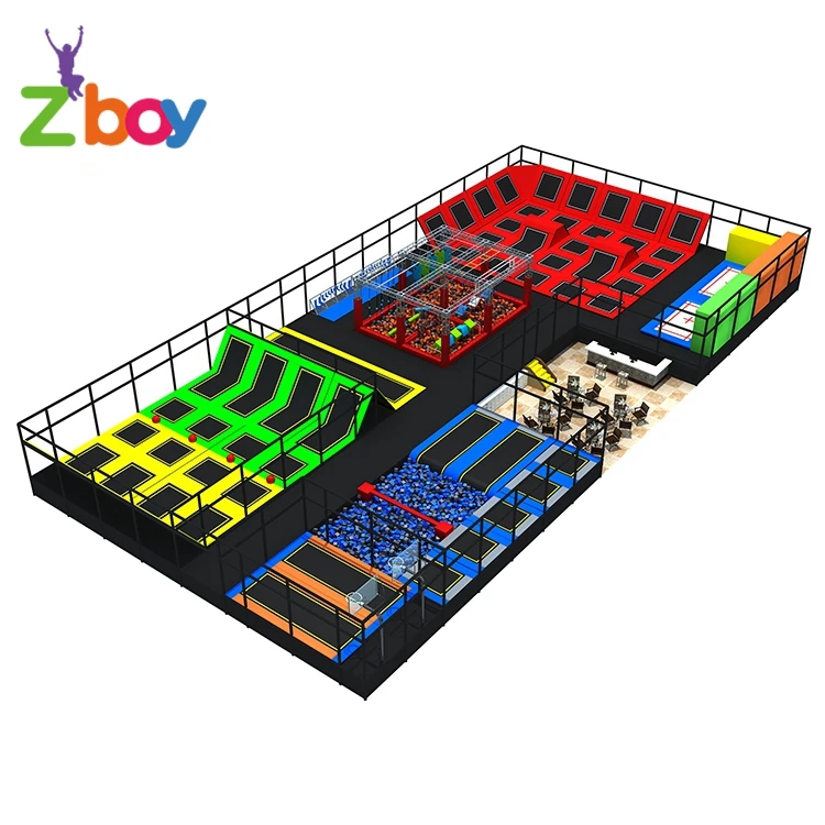 Custom Design Big Indoor Trampoline Park and Trampoline Park Solutions for Family Entertainment Centers