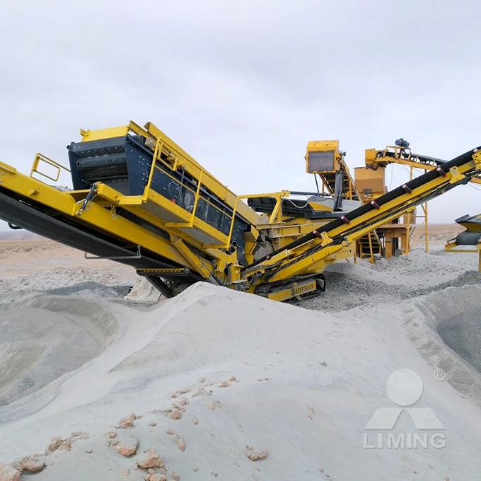 mining sand gravel machine mobile aggregate crusher screening plant