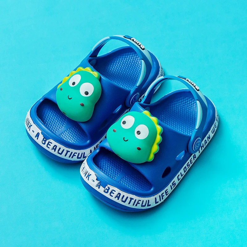 HX08 Fashion Cute Cartoon Summer Beach Sandals Flat Non Slip Eva Slippers For