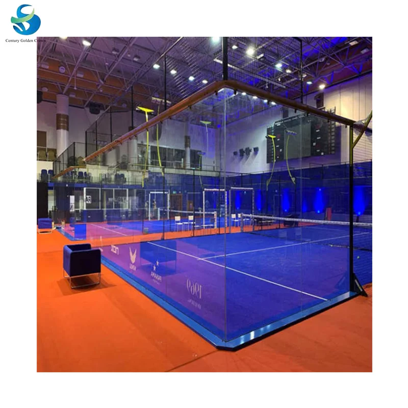 China Suppliers Artificial Grass And Plastic Flooring In Customized Outdoor/Indoor Padel Tennis Court