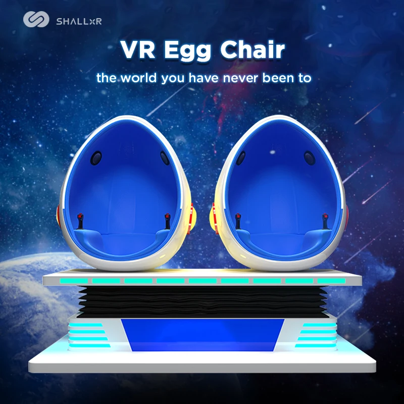 9d Vr Shark 2 мест симулятор машины виртуальной реальности яйцо