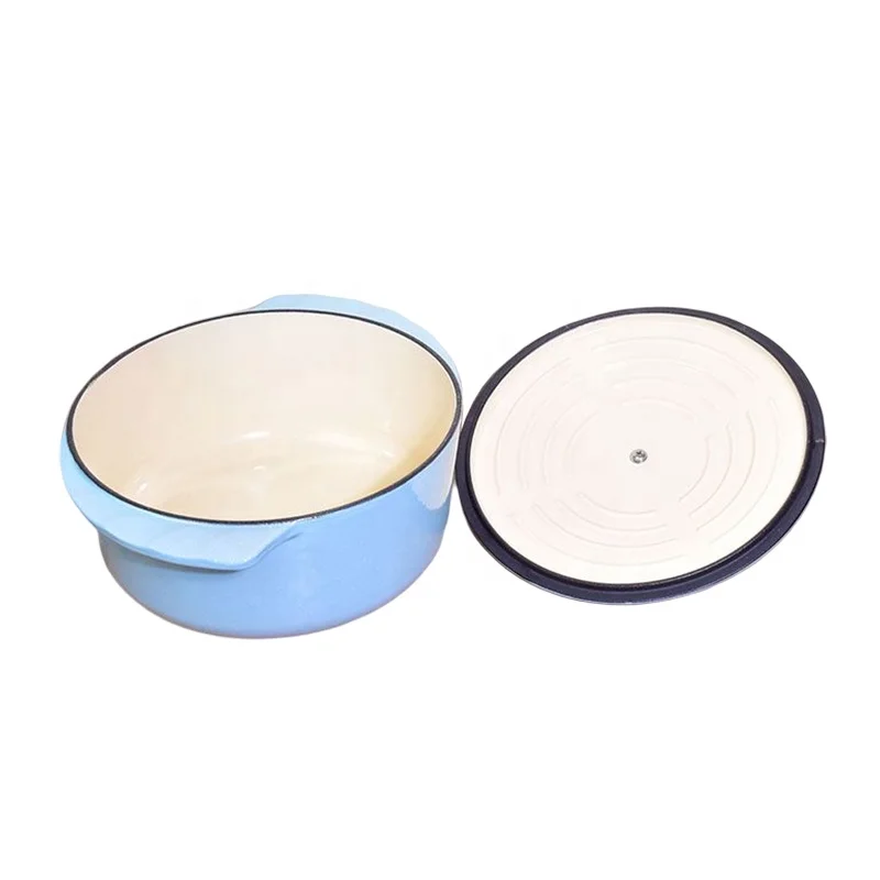 Wholesale Custom Logo Cast Iron Dutch Oven Cast Iron Pot  Dutch Oven With Lid  Enamelled Casserole