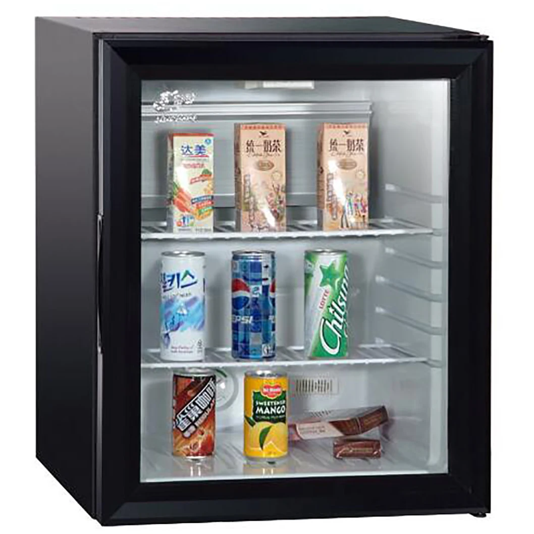 40 Liters single glass door Thermoelectric minibar semiconductor fridge for hotel room