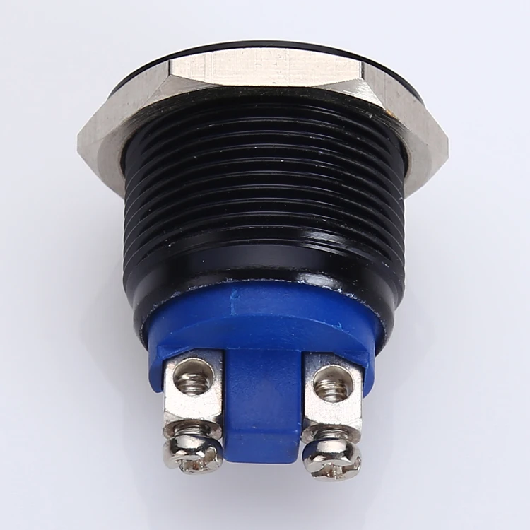 ONPOW 16mm momentary push button switch black switch (CE, ROHS)