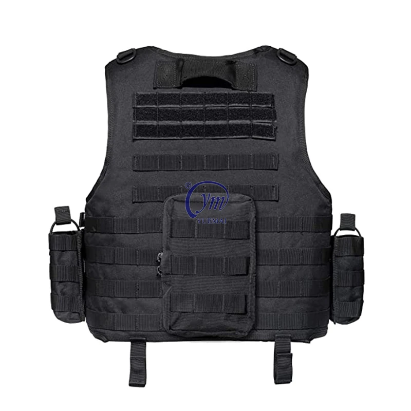 Cheap Molle Black Training Tactical Equipment Plate Carrier Tactical Vest with pouches