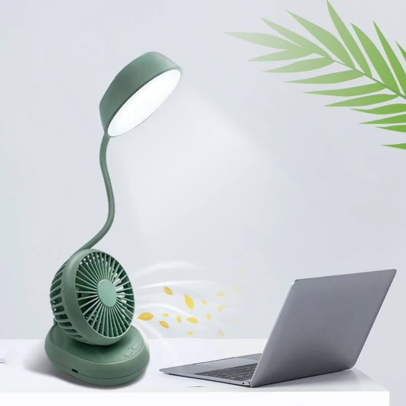 New Design OEM ODM Eye-caring LED Table Lamp with USB Children Reading Led Desk Lamp in Study Usb Rechargeable Lamp with Fan DC