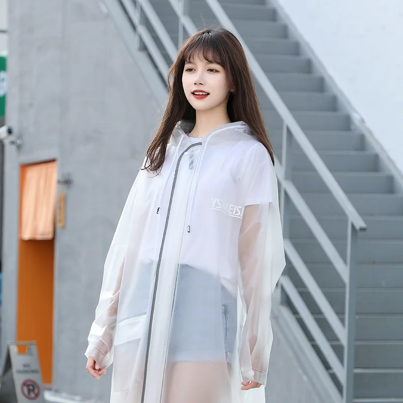 Black Raincoat Women TPU Raincoat Men Waterproof Rain Coat Fabric Packing Style Outdoor RAINWEAR TPU Adult 4-in-1 Raincoat