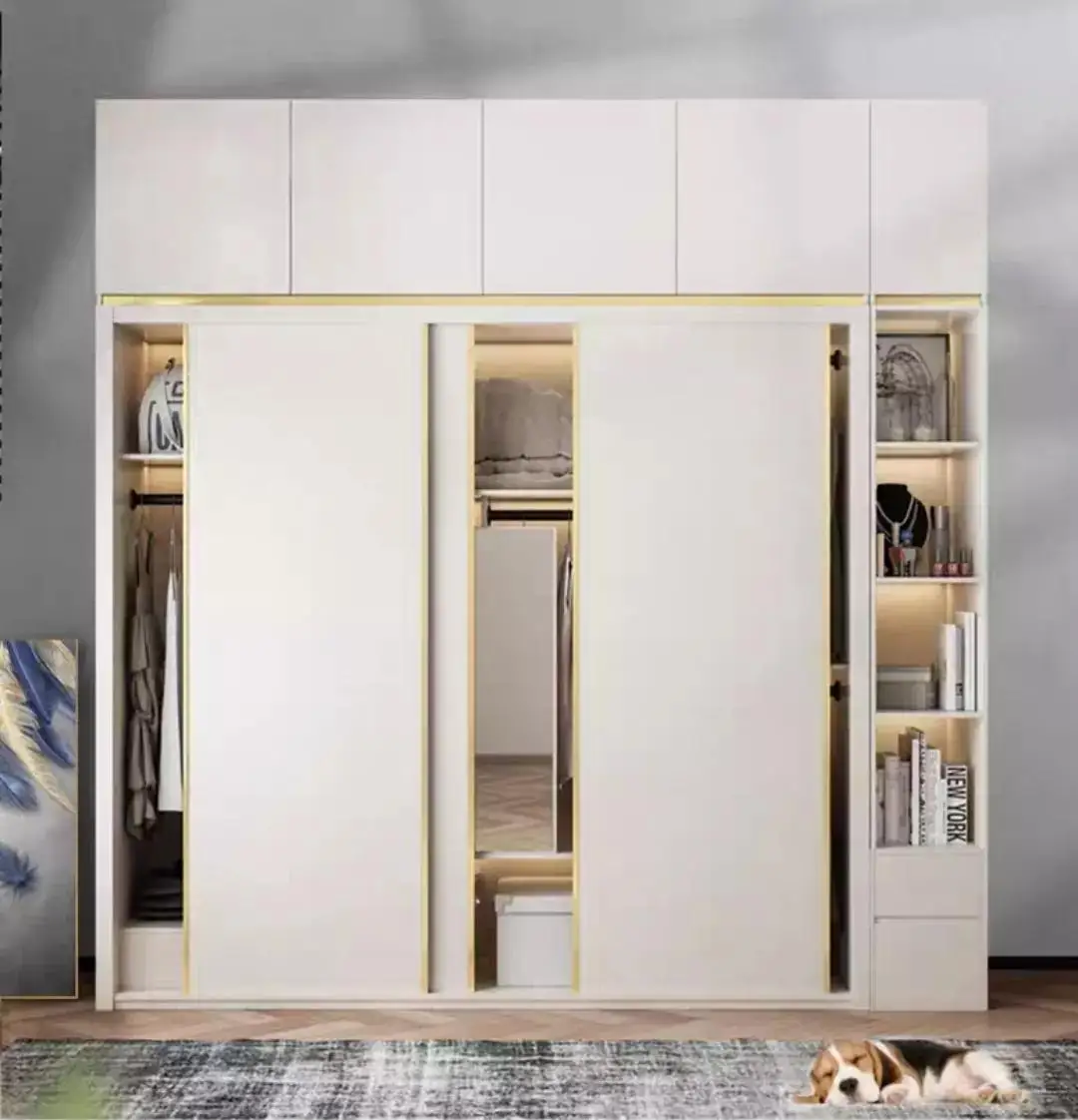 New Design Customized Cabinet Wardrobe Clothes Wardrobe Wooden Bedroom Closet Wardrobe