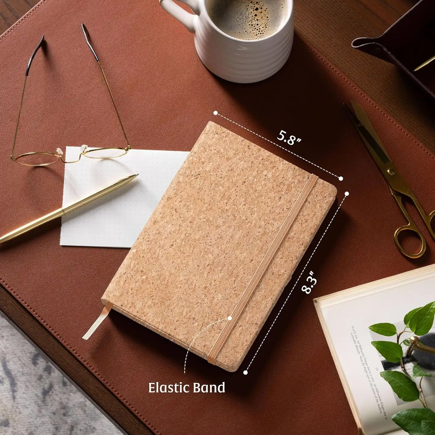 Sustainable Cork Diary Eco-Friendly Notebook Handmade in India Eco Garden Supplies Journal