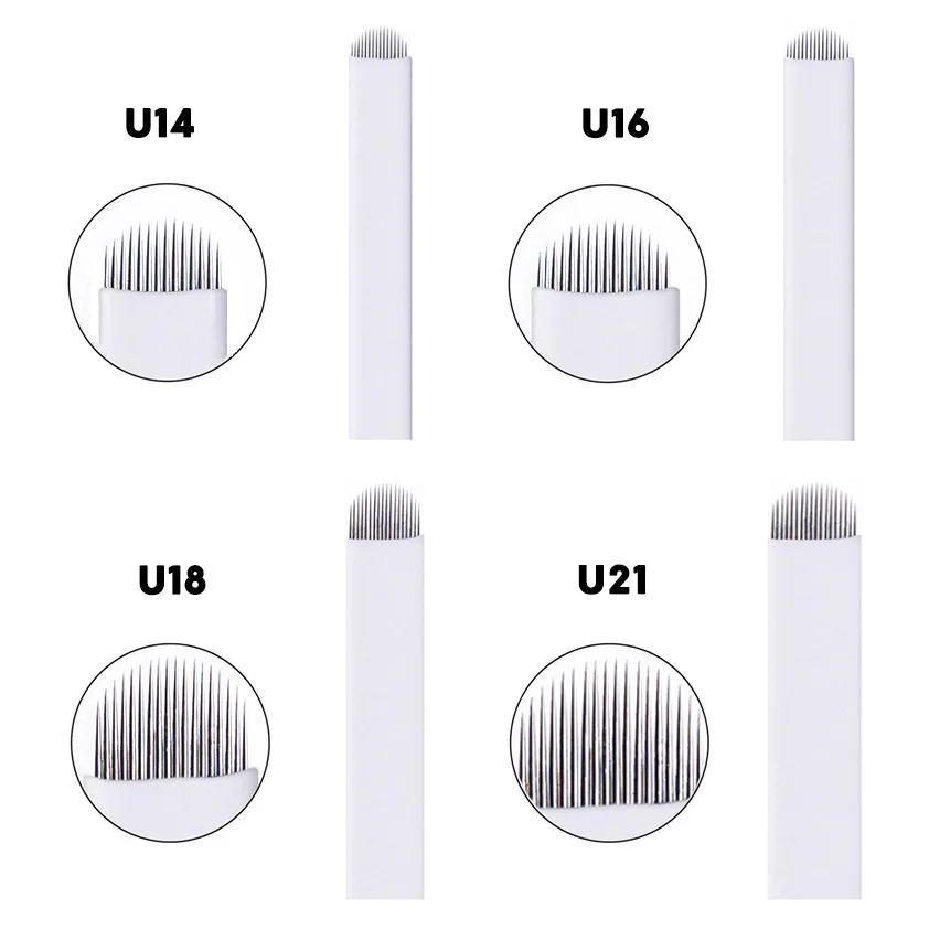 Stainless Steel Microblading Needle for Manual Eyebrow Tattoo Machine Permanent Makeup Feature