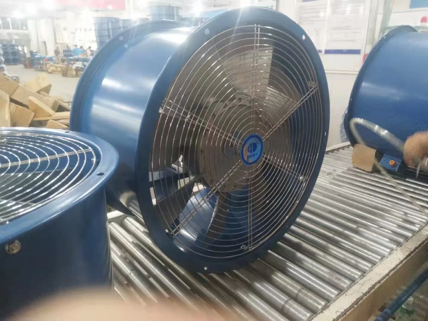 CRF grain drying diagonal flow fan