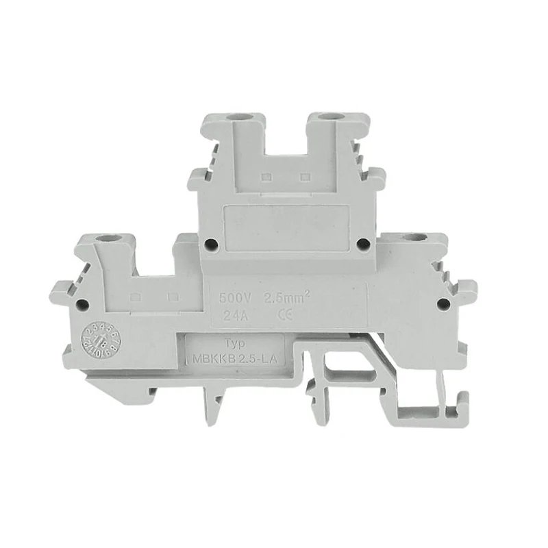 Ukk3 Double-layer Din Rail Terminal Block Ukk 3 Multi Levels Wire Connector Two Layer Terminal