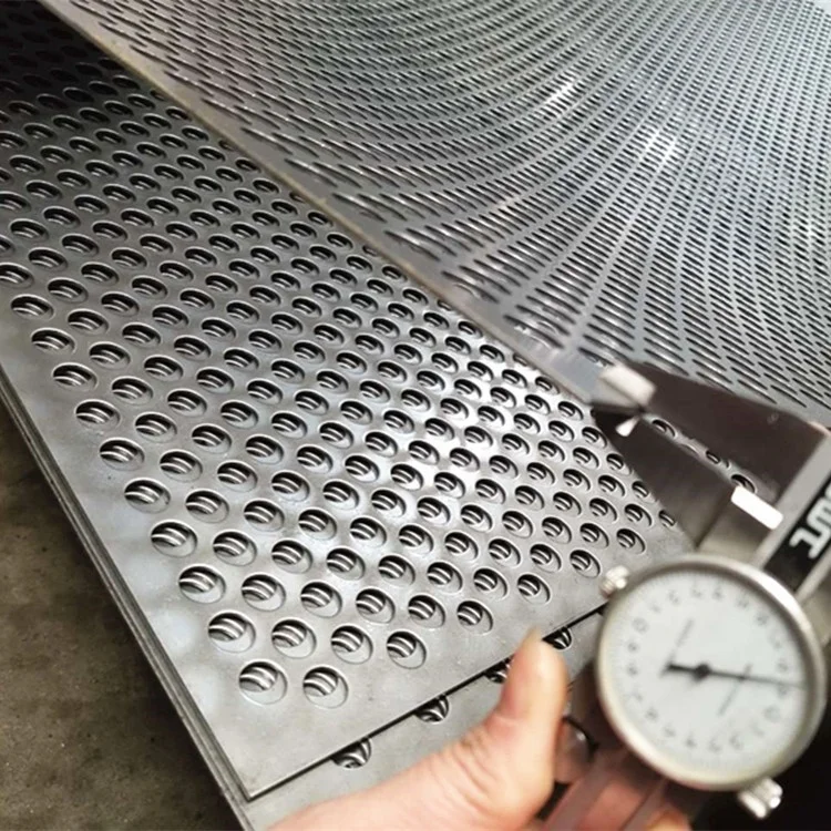 1mm Hole Galvanized Round Hexagonal Aluminum Perforated Metal Mesh Speaker Grille Sheet