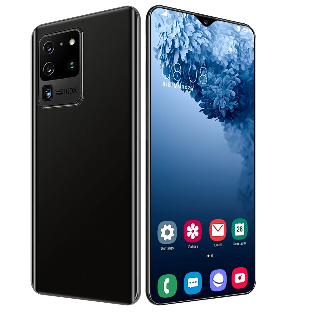 
Top Selling S20Ultra 6.5Inch Face&Fingerprint Access Unlock Android Smartphone 