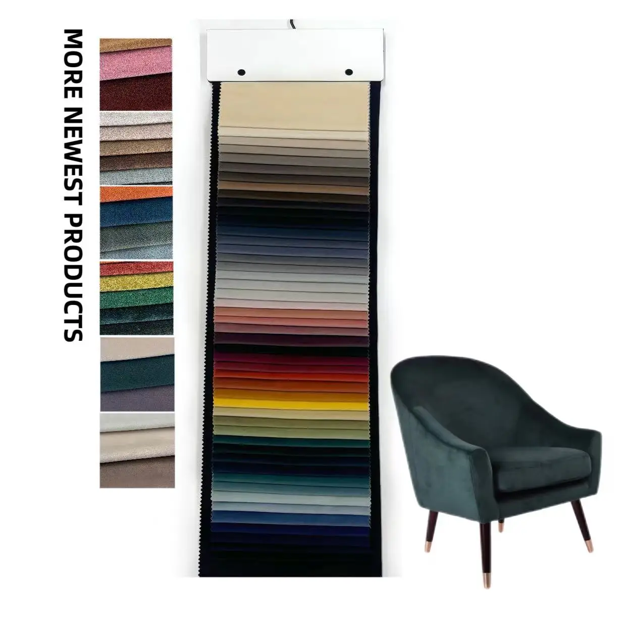 Crushed Velvet Fabric Upholstery 100%Polyester Plaid Babyface Mosha Velvet Textile Fabric for Sofa and Curtains