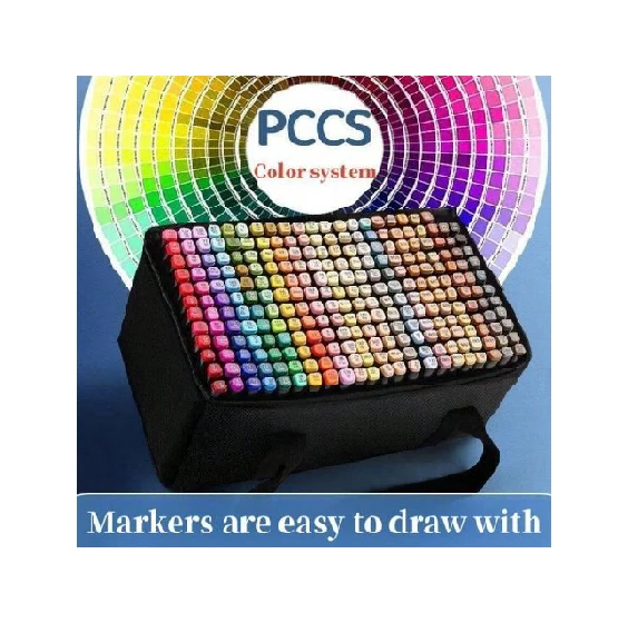 New packaging custom 168 Colors Alcohol Markers Artist Drawing Art Dual Tip Markers Perfect For Kids Boys Girls Students Adult