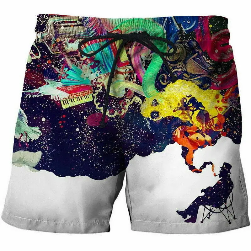 Factory directly JRT brand Fashion 3D Funny Printed Swim Surfing Men Summer Casual Sport Beach Shorts with logo