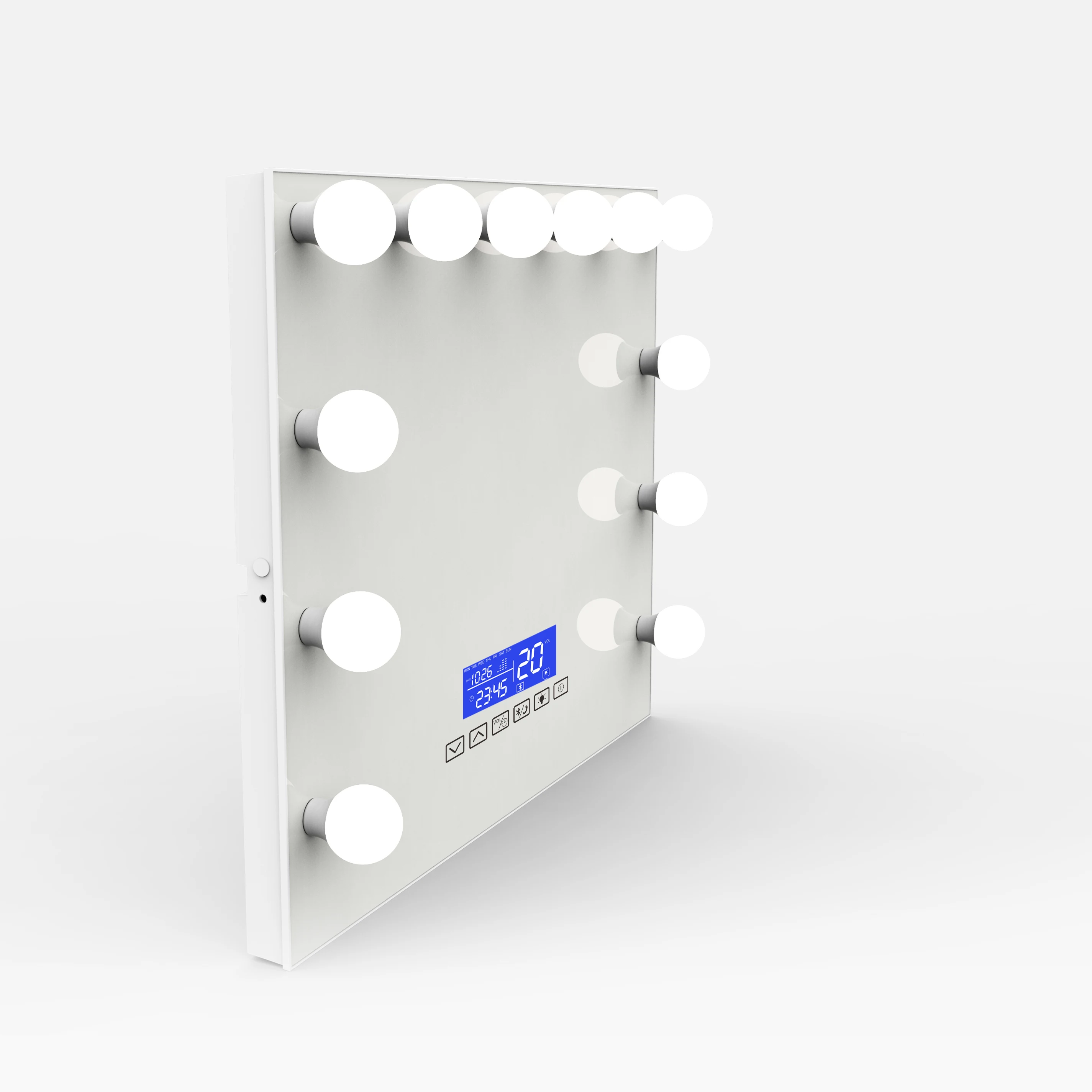 Professional Custom Wall Mount Make Up Led Light Vanity Makeup Mirror with Bulb