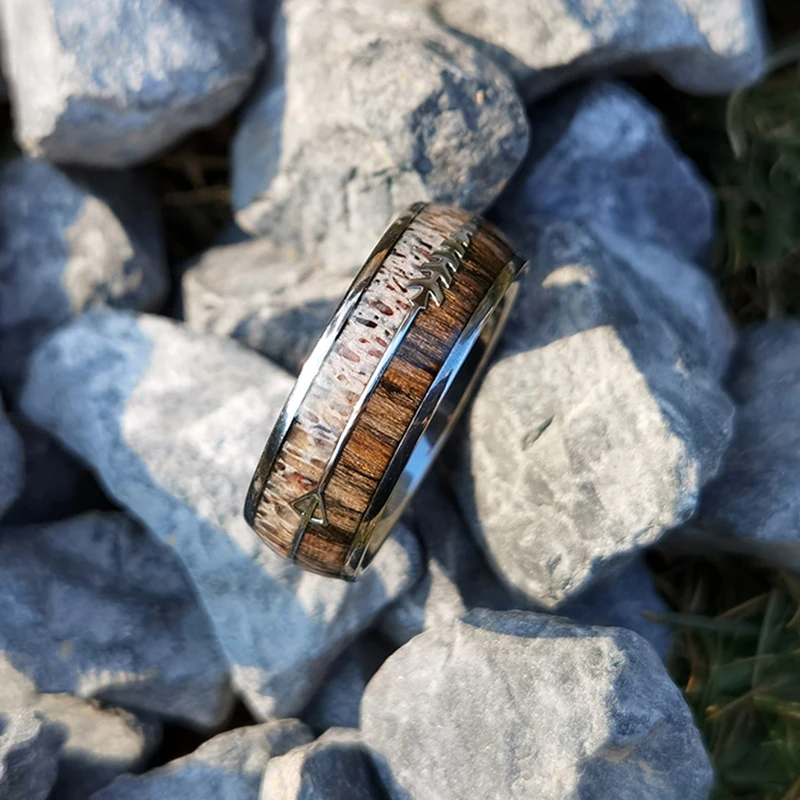 Custom Tungsten Ring Men Jewelry Rings Stainless Steel Ring Fashion Wholesale Man Vintage Jewelry Steel Anillos Hombre for Men