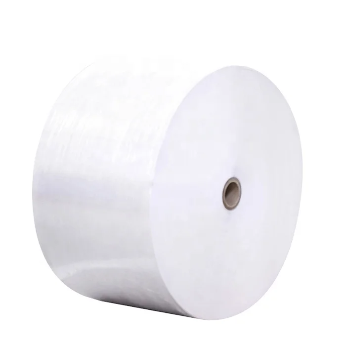 85um white/transparent PE film with acrylic glue Self Adhesive Label Paper Jumbo Roll