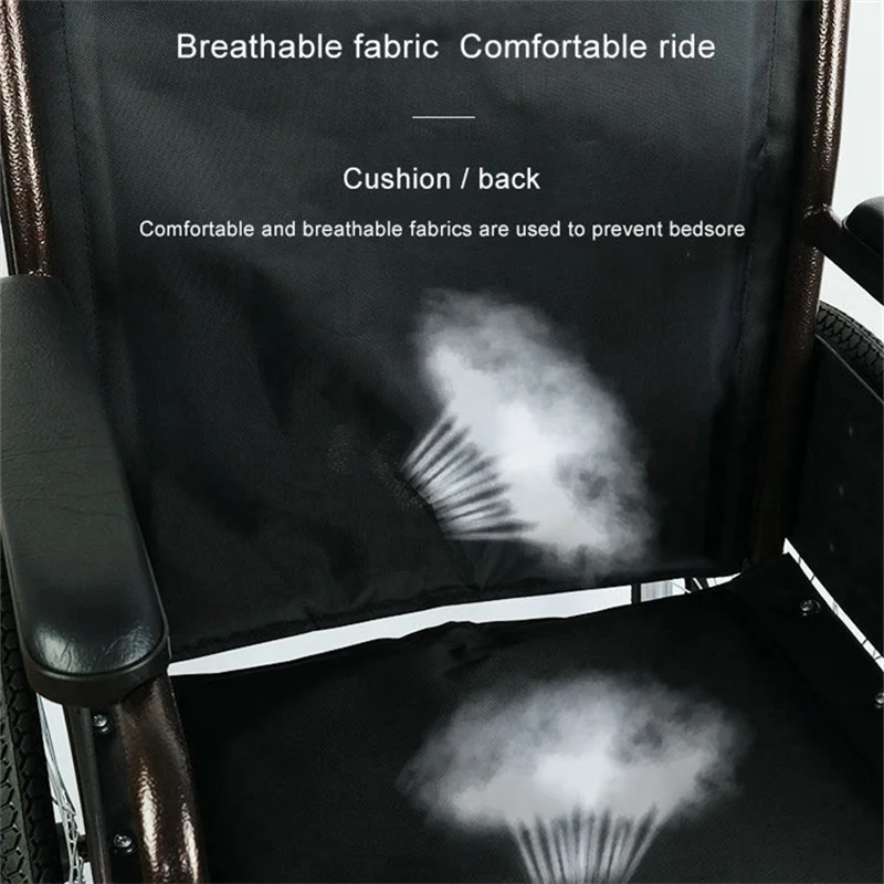 Fashionable High Quality Light Weight Wheel Chair Specifications New Design Sprayed Steel Frame 16 Inches Rear Wheel