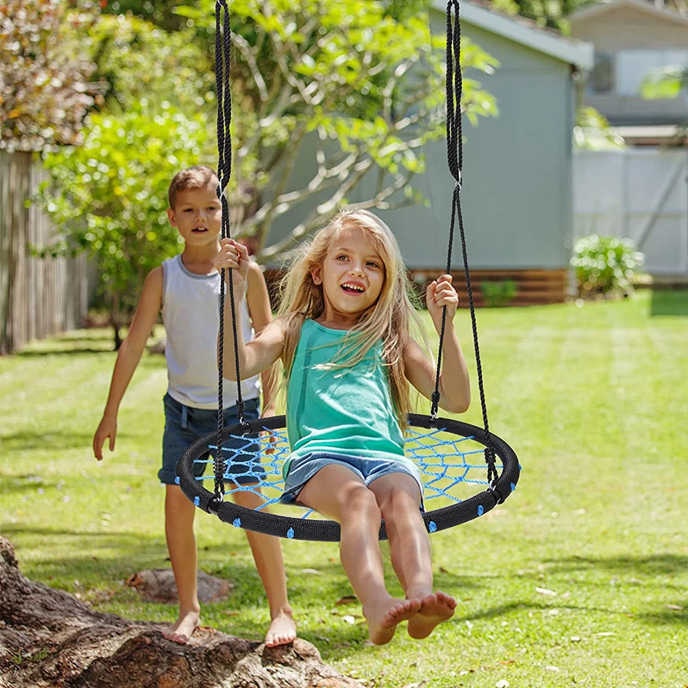 Giant Garden Flying Saucer Web Swing with Swivel