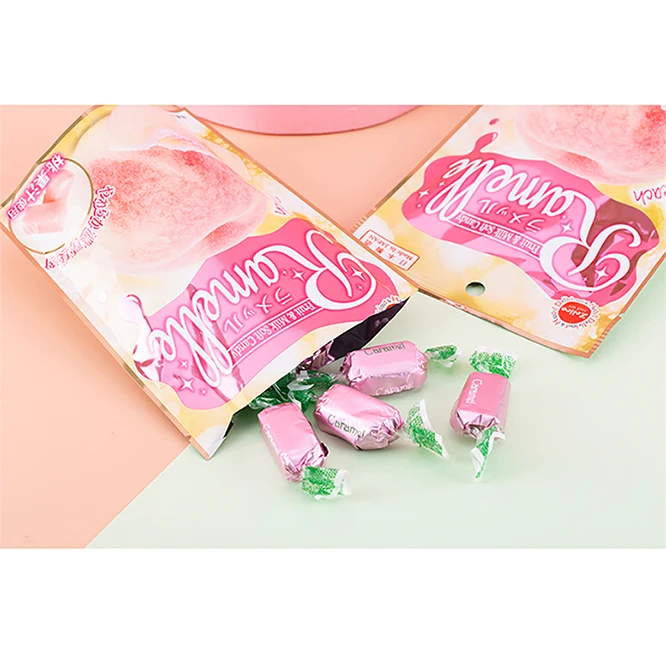 Japanese reasonable price hard outside sweet cream fudge milk tablet candy