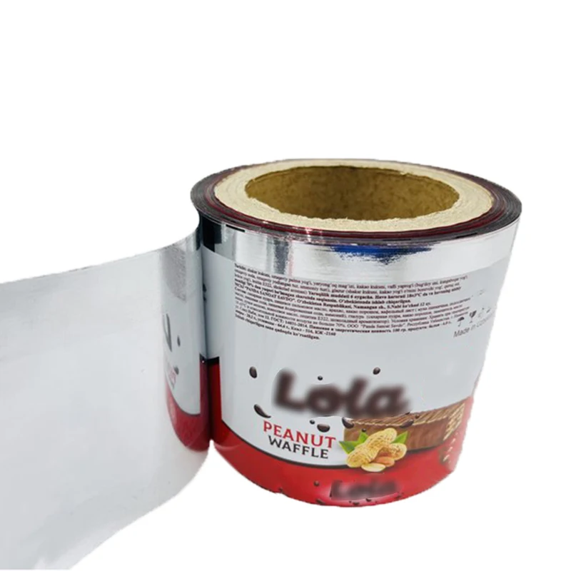 Custom Print Chocolate Popsicle Wrappers Ice Pop Sachet Plastic Bag Food Grade Roll Film for Ice Lolly Roll Film Paper