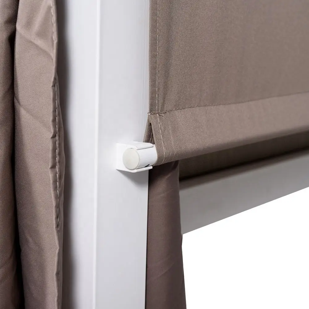 Furniture Outdoor 3 Seater Hammock Chair Curved Roof Summer Patio Canopy Swing Bed Hanging Daybed Swing Garden Bed