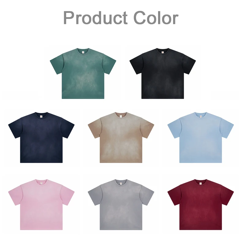Wholesale 250gsm 100% Cotton T Shirt For Unisex Oversized Tshirts High Quality Mens Vintage Tshirts With Custom Logo