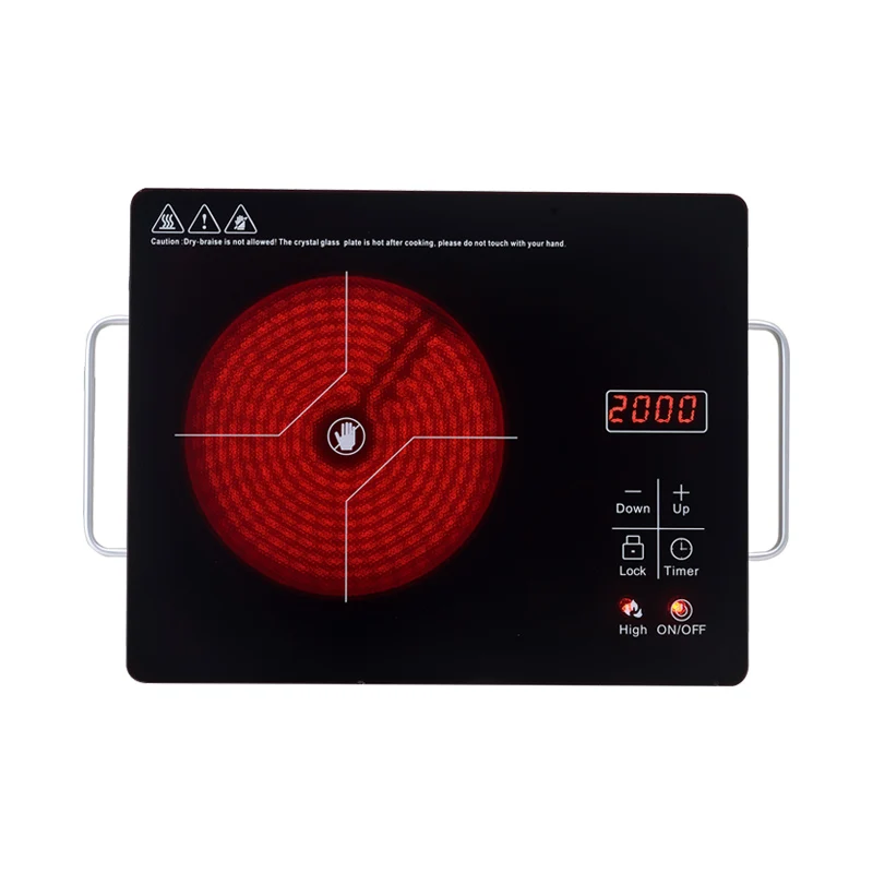2024 New Design Solar Powered Stove Cooker 600W Battery Powered Cooker Ceramic Cooktops