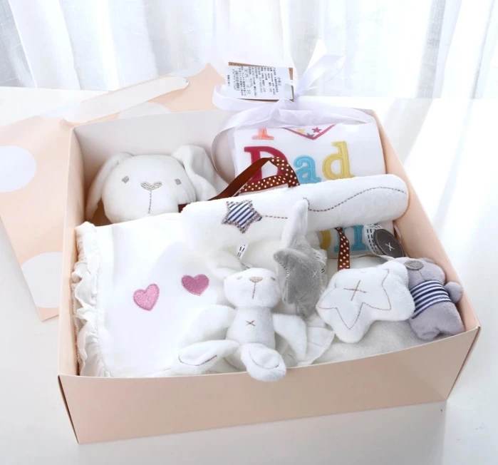 
Spring And Summer Full moon Newborn Baby cotton Clothing Gift box 