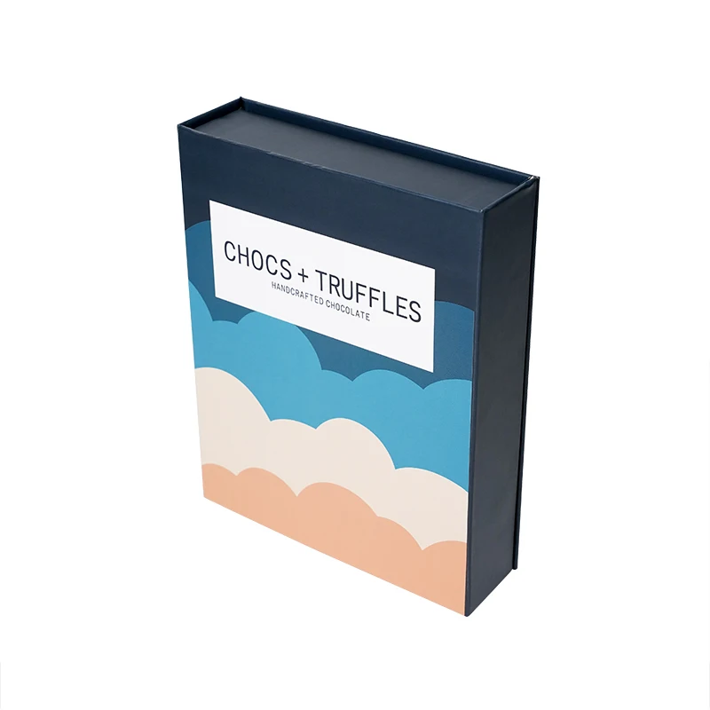 High-quality Custom Logo Printed Luxury Cardboard Paper Gift Wrapping Candy Dessert Sweet Truffle Chocolate Box Packaging