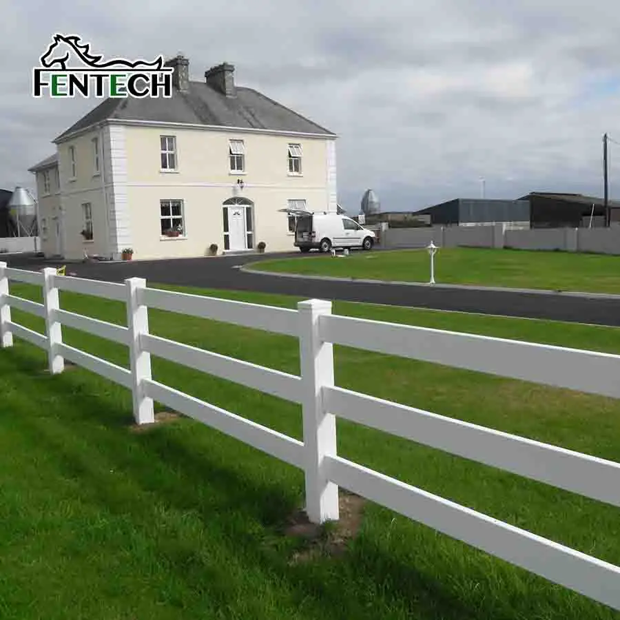 3-rail fence Vinyl/Plastic /pvc fence gate