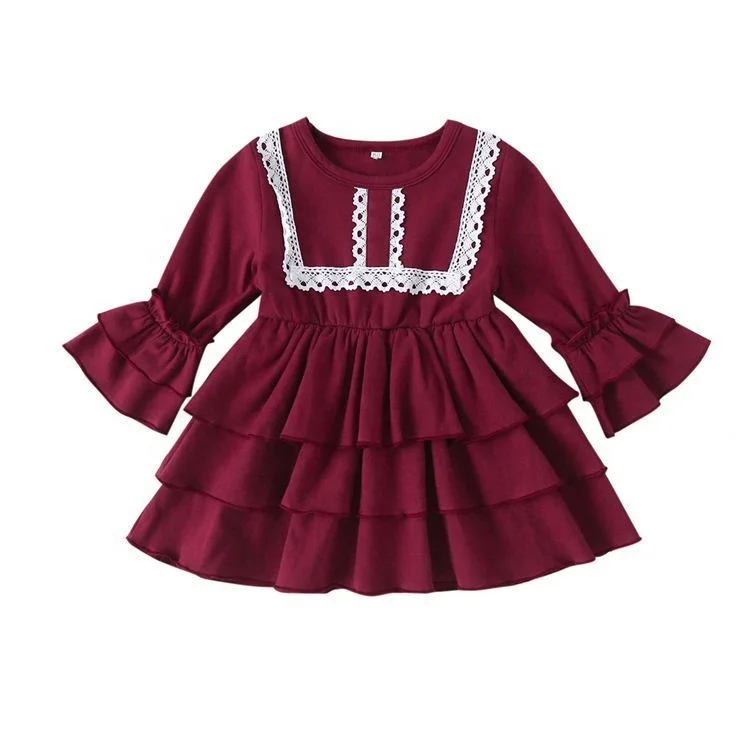 Top Quality Kids Wear 2021Autumn Clothing Wholesale Price Dresses Girls 6 to 12