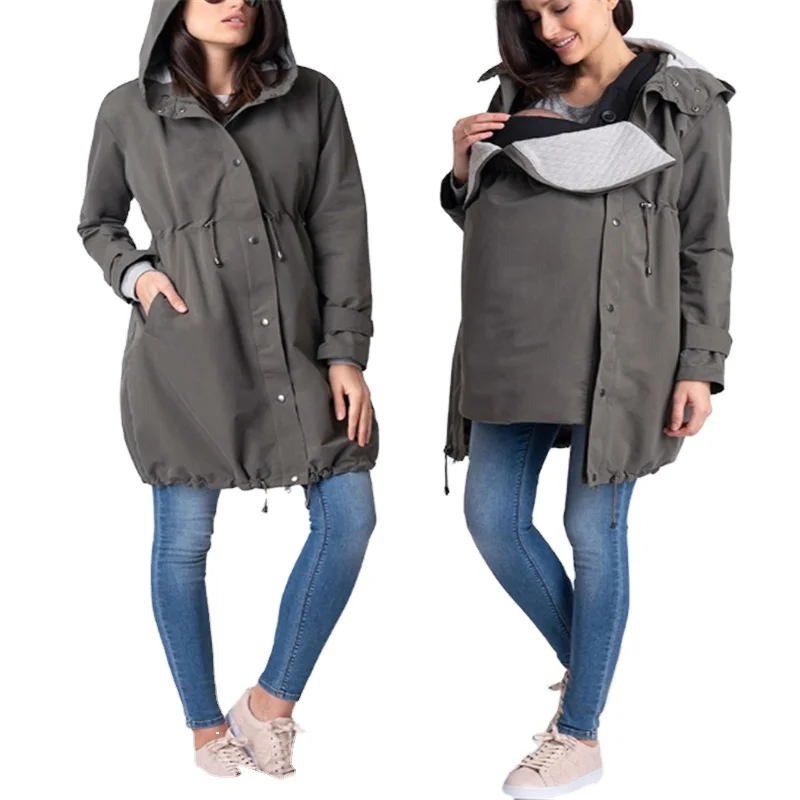 3 in 1 Mid-Weight Maternity Parka Winter Coats for Ladies Pregnant Women Jacket Coat