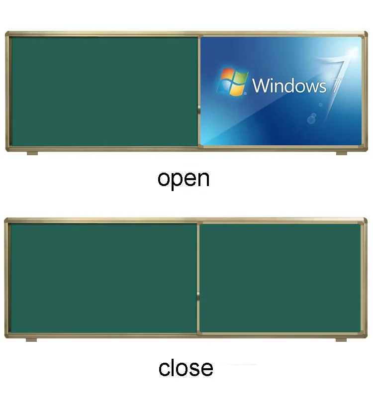 400*130 CM Sliding magnetic chalkboard for  school classroom