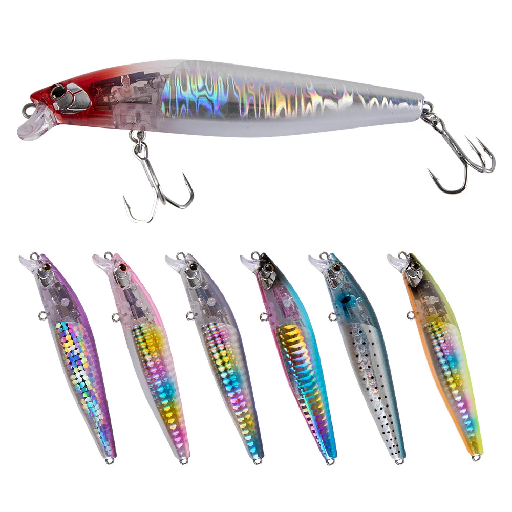 99mm 14g Long Casting Sea fishing hard artificial swim bait minnow Fishing Lure UV Effect Floating Lure