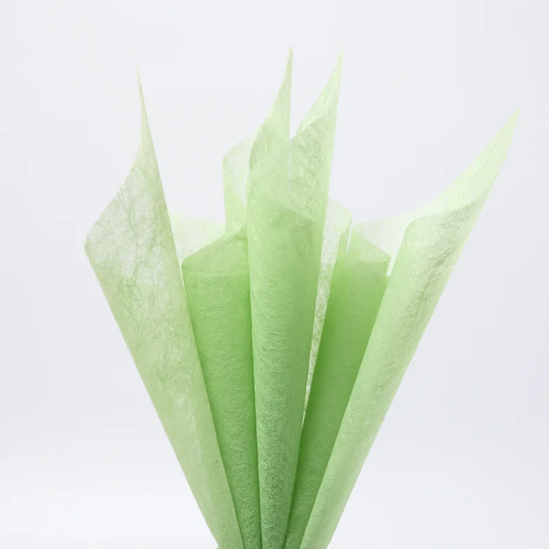 15pcs/bag Hot Selling Color Non-woven Flower Wrapping Paper Tissue Paper for Packaging