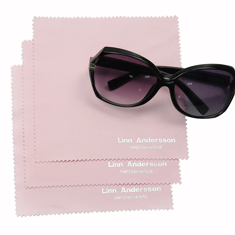 High quality custom logo microfiber jewel polish cloth nonwoven cleaning cloth for jewelry